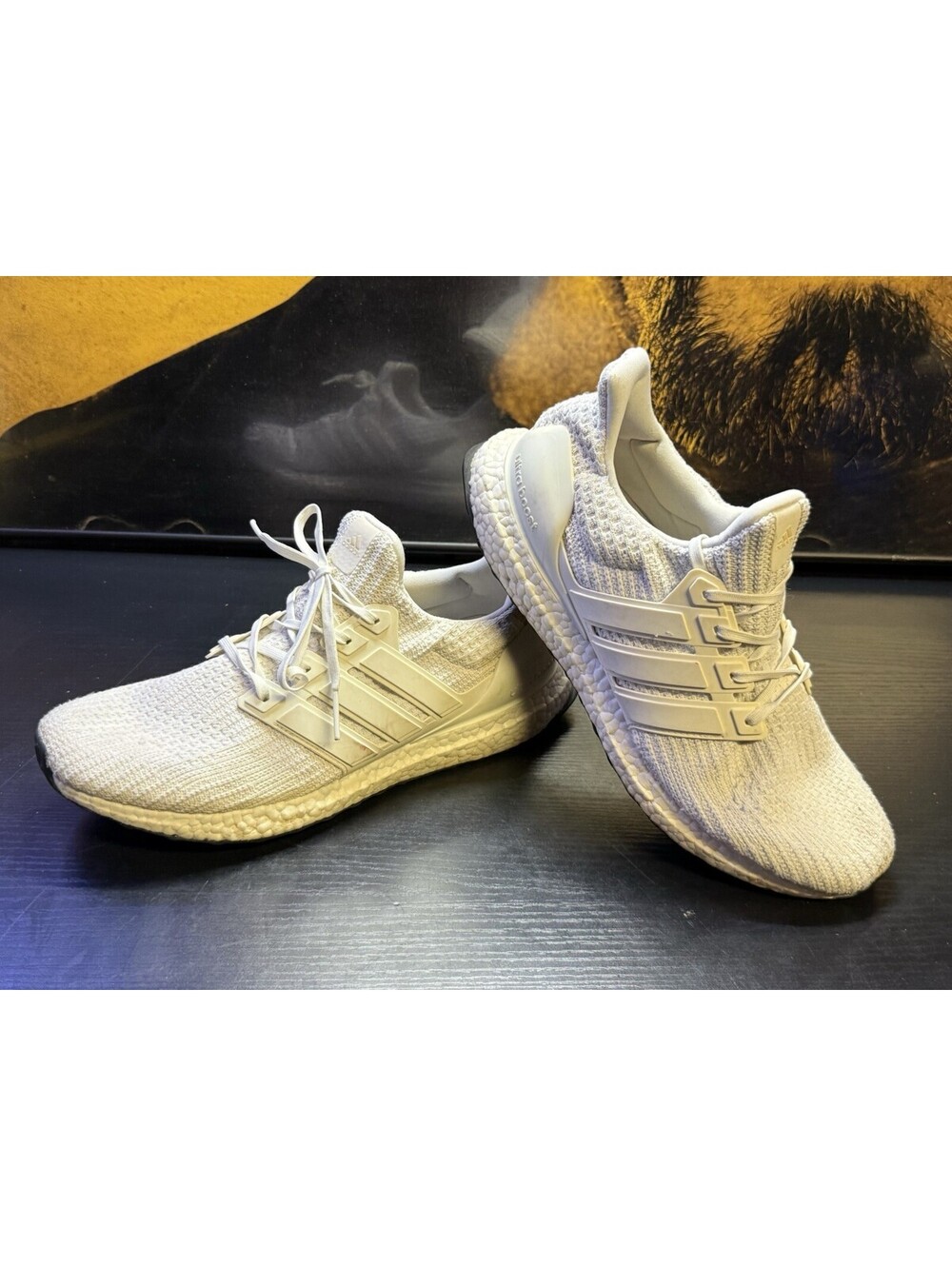 Adidas UltraBoost 4.0 Triple White Men’s Size 11.5 Running Shoes BB6168